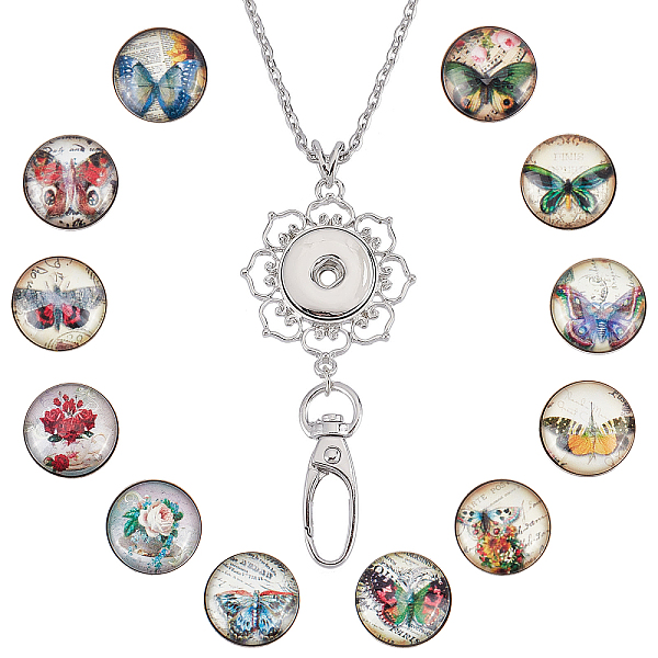 PandaHall SUNNYCLUE DIY Necklaces Making Kit, Including Platinum Plated Brass Jewelry Snap Buttons, Alloy Snap Pendant Making, with Swivel...
PandaHall SUNNYCLUE DIY Necklaces Making Kit, Including Platinum Plated Brass Jewelry Snap Buttons, Alloy Snap Pendant Making, with Swivel...