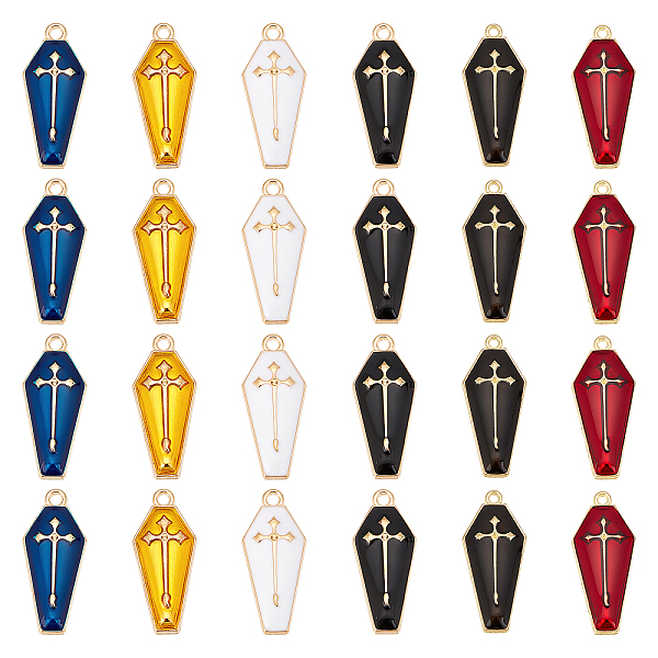 PandaHall AHADERMAKER 48Pcs 6 Colors Alloy Enamel Pendant, Light Gold, Hexagon with Cross, Mixed Color, 25.5~26x11~11.5x2.7~3mm, Hole..., Multicolor
PandaHall AHADERMAKER 48Pcs 6 Colors Alloy Enamel Pendant, Light Gold, Hexagon with Cross, Mixed Color, 25.5~26x11~11.5x2.7~3mm, Hole..., Multicolor