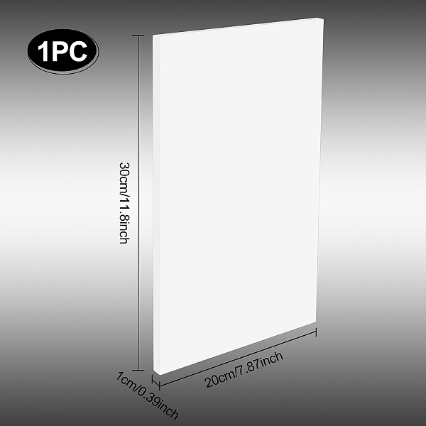 PandaHall BENECREAT White Plastic Board Sheet, 30cmx20cm Durable Waterproof Hard Plastic Board, Ideal for Signage Displays and Craft...
PandaHall BENECREAT White Plastic Board Sheet, 30cmx20cm Durable Waterproof Hard Plastic Board, Ideal for Signage Displays and Craft...