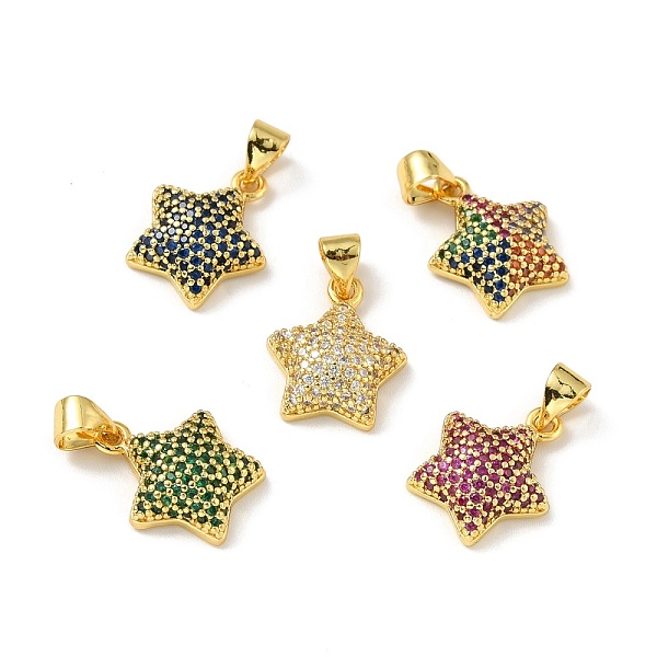 PandaHall Brass Micro Pave Cubic Zirconia Pendants, Real 18K Gold Plated, Lead Free & Cadmium Free & Nickel Free, Star, Mixed Color..., Multicolor
PandaHall Brass Micro Pave Cubic Zirconia Pendants, Real 18K Gold Plated, Lead Free & Cadmium Free & Nickel Free, Star, Mixed Color..., Multicolor