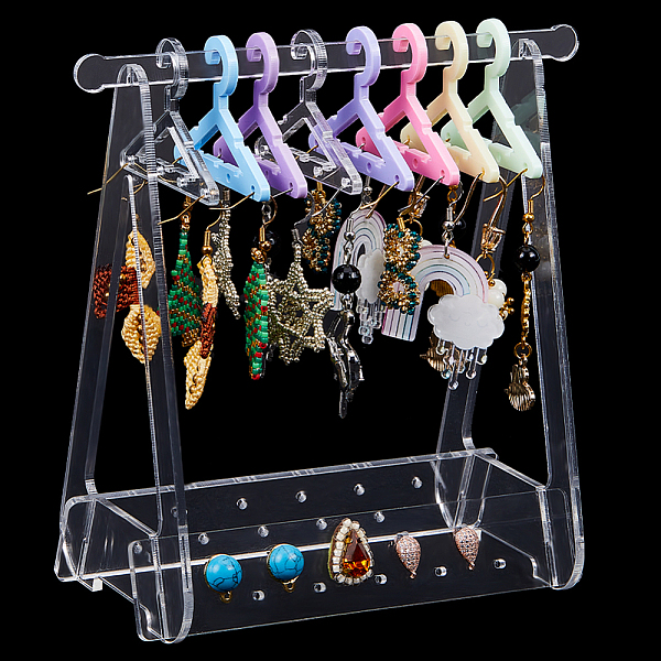 PandaHall CRASPIRE 1 Set Coat Hanger Removable Acrylic Earring Displays, with 8Pcs Hangers, for Jewelry Display Supplies, Mixed Color..., Multicolor
PandaHall CRASPIRE 1 Set Coat Hanger Removable Acrylic Earring Displays, with 8Pcs Hangers, for Jewelry Display Supplies, Mixed Color..., Multicolor