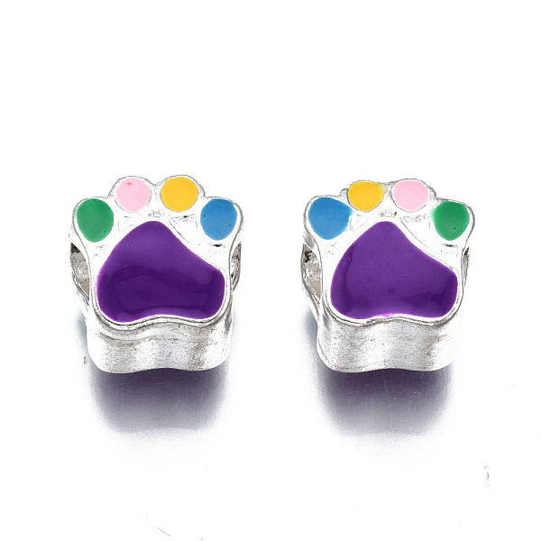 PandaHall Alloy Enamel European Beads, Large Hole Beads, Silver, Claw Print, Colorful, 11x10x7.5mm, Hole: 4.5mm Alloy+Enamel Others
PandaHall Alloy Enamel European Beads, Large Hole Beads, Silver, Claw Print, Colorful, 11x10x7.5mm, Hole: 4.5mm Alloy+Enamel Others