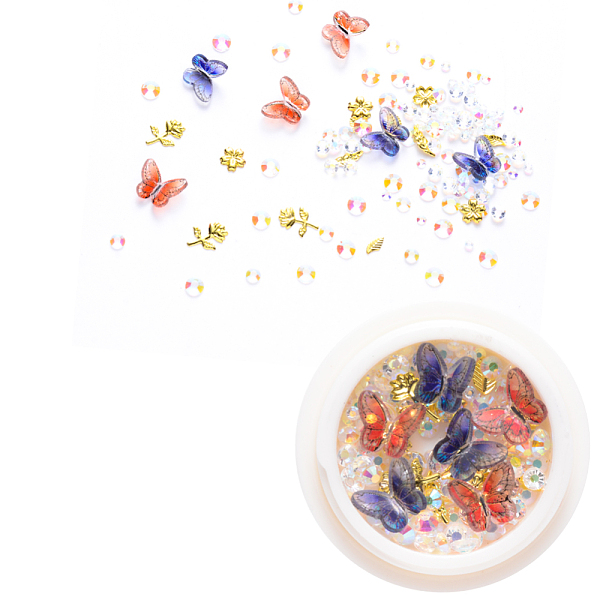 PandaHall Nail Art Decoration Accessories, with Resin, Acrylic Rhinestones & Golden Tone Brass Cabochons, Mixed Shape, Mixed Color..., Multicolor
PandaHall Nail Art Decoration Accessories, with Resin, Acrylic Rhinestones & Golden Tone Brass Cabochons, Mixed Shape, Mixed Color..., Multicolor
