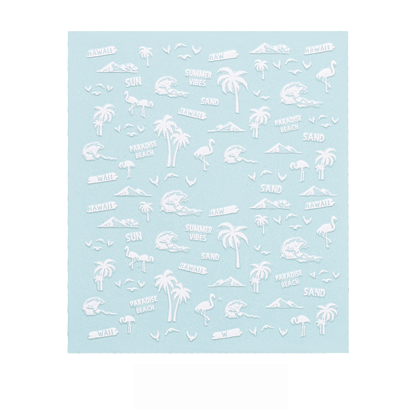 PandaHall 3D Self-Adhesive Nail Sticker Decals, Self Adhesive, Nails Tips DIY Toenails Nail Tattoos, White, Beach Theme Pattern, 90x77mm...
PandaHall 3D Self-Adhesive Nail Sticker Decals, Self Adhesive, Nails Tips DIY Toenails Nail Tattoos, White, Beach Theme Pattern, 90x77mm...
