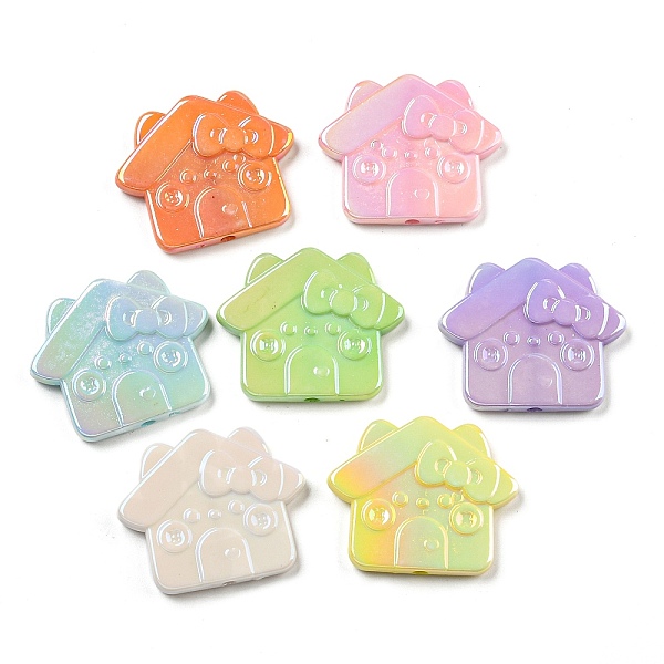 PandaHall UV Plating Iridescent Acrylic Beads, House, Mixed Color, 31x37x5.5mm, Hole: 2.5mm Acrylic House Multicolor
PandaHall UV Plating Iridescent Acrylic Beads, House, Mixed Color, 31x37x5.5mm, Hole: 2.5mm Acrylic House Multicolor