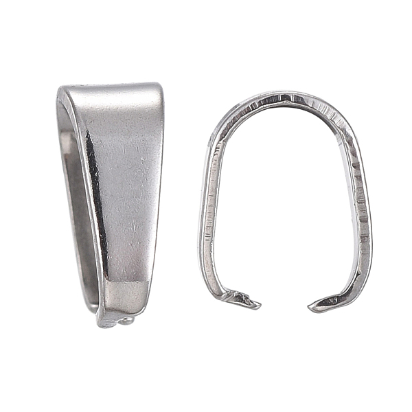 PandaHall 304 Stainless Steel Snap on Bails, Stainless Steel Color, 13x11x6mm 304 Stainless Steel
PandaHall 304 Stainless Steel Snap on Bails, Stainless Steel Color, 13x11x6mm 304 Stainless Steel