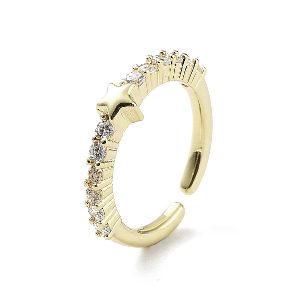 PandaHall Star Rack Plating Brass Micro Pave Clear Cubic Zirconia Open Rings, Long-Lasting Plated Cuff Ring for Women, Lead Free & Cadmium...
PandaHall Star Rack Plating Brass Micro Pave Clear Cubic Zirconia Open Rings, Long-Lasting Plated Cuff Ring for Women, Lead Free & Cadmium...