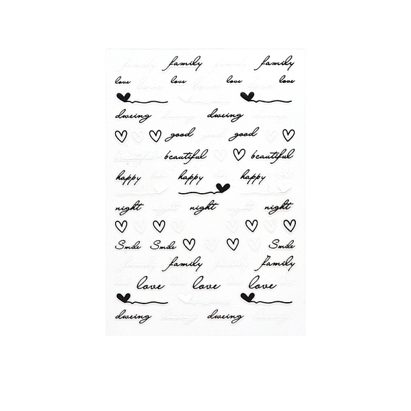 PandaHall Nail Art Stickers Decals, Self Adhesive, for Nail Tips Decorations, Word Pattern, Word, 93x64mm Paper Word Black
PandaHall Nail Art Stickers Decals, Self Adhesive, for Nail Tips Decorations, Word Pattern, Word, 93x64mm Paper Word Black