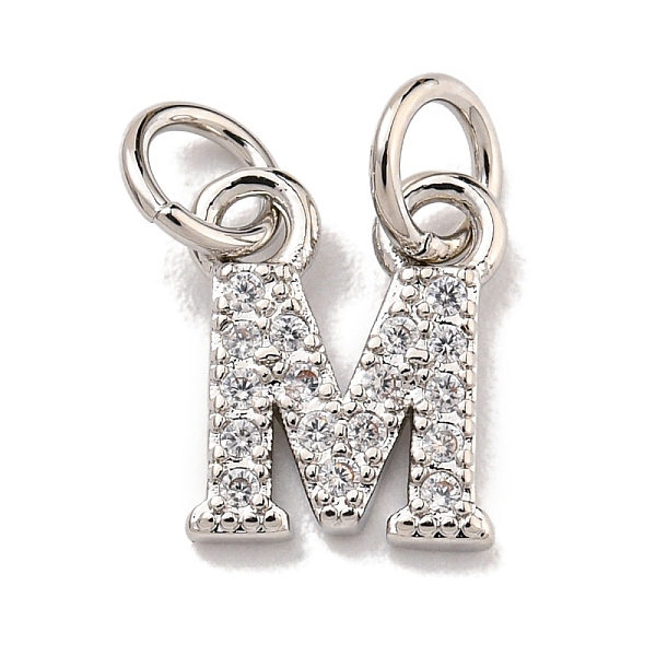 PandaHall Initial Letter Brass with Cubic Zirconia Charms, Platinum, Long-Lasting Plated, Lead Free & Cadmium Free, Letter M, 10x8.5x1.5mm..., Clear
PandaHall Initial Letter Brass with Cubic Zirconia Charms, Platinum, Long-Lasting Plated, Lead Free & Cadmium Free, Letter M, 10x8.5x1.5mm..., Clear