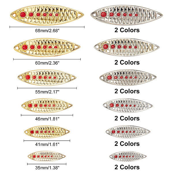 PandaHall SUPERFINDINGS 12 Pcs 6 Styles Zinc Alloy Fishing Bait Jig Head Spoon Lure, Fishing Accessories, for Freshwater Saltwater Fishing...
PandaHall SUPERFINDINGS 12 Pcs 6 Styles Zinc Alloy Fishing Bait Jig Head Spoon Lure, Fishing Accessories, for Freshwater Saltwater Fishing...