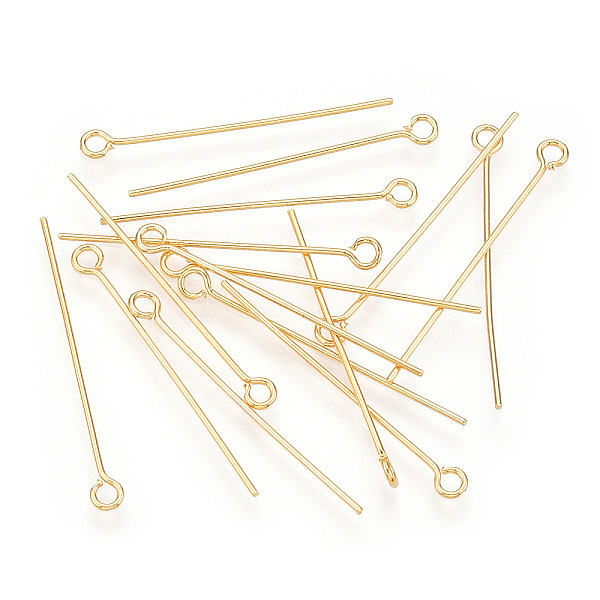 PandaHall Brass Eye Pin, Long-Lasting Plated, Real Gold Plated, Nickel Free, Real 18K Gold Plated, 21 Gauge, 35mm, Hole: 2mm, Pin: 0.7mm...
PandaHall Brass Eye Pin, Long-Lasting Plated, Real Gold Plated, Nickel Free, Real 18K Gold Plated, 21 Gauge, 35mm, Hole: 2mm, Pin: 0.7mm...