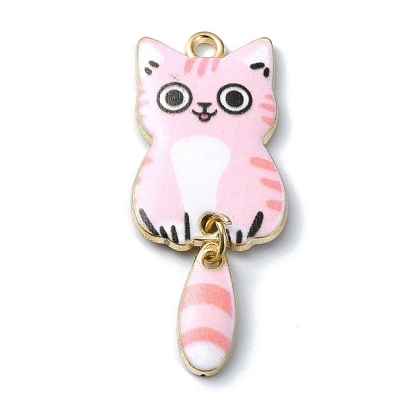 PandaHall Alloy Enamel Pendants, Golden, Cat Charm, Pearl Pink, 39x15.5x2mm, Hole: 2mm Alloy+Enamel Cat Shape
PandaHall Alloy Enamel Pendants, Golden, Cat Charm, Pearl Pink, 39x15.5x2mm, Hole: 2mm Alloy+Enamel Cat Shape