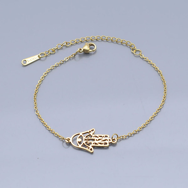 PandaHall 201 Stainless Steel Link Bracelets, with Lobster Claw Clasps, Hamsa Hand, Golden, 6-3/4 inch~6-7/8 inch(17.2~17.3cm) 201 Stainless...
PandaHall 201 Stainless Steel Link Bracelets, with Lobster Claw Clasps, Hamsa Hand, Golden, 6-3/4 inch~6-7/8 inch(17.2~17.3cm) 201 Stainless...