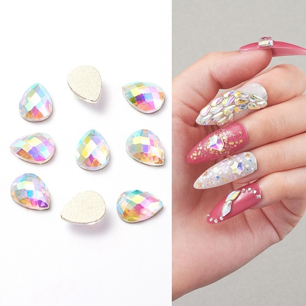PandaHall Glass Rhinestone Nail Art Decoration Accessories, Teardrop, Crystal AB, 8x6x3mm, 15pcs/bag Glass Teardrop Clear
PandaHall Glass Rhinestone Nail Art Decoration Accessories, Teardrop, Crystal AB, 8x6x3mm, 15pcs/bag Glass Teardrop Clear