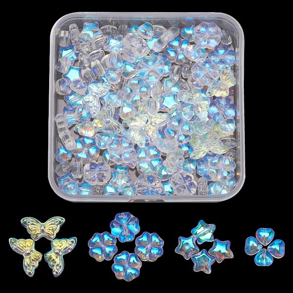 PandaHall 4 Style Electroplate Glass Beads, Mixed Shapes, Mixed Color, 10x10x5mm, Hole: 1mm, 160pcs/style Glass Mixed Shapes Multicolor
PandaHall 4 Style Electroplate Glass Beads, Mixed Shapes, Mixed Color, 10x10x5mm, Hole: 1mm, 160pcs/style Glass Mixed Shapes Multicolor