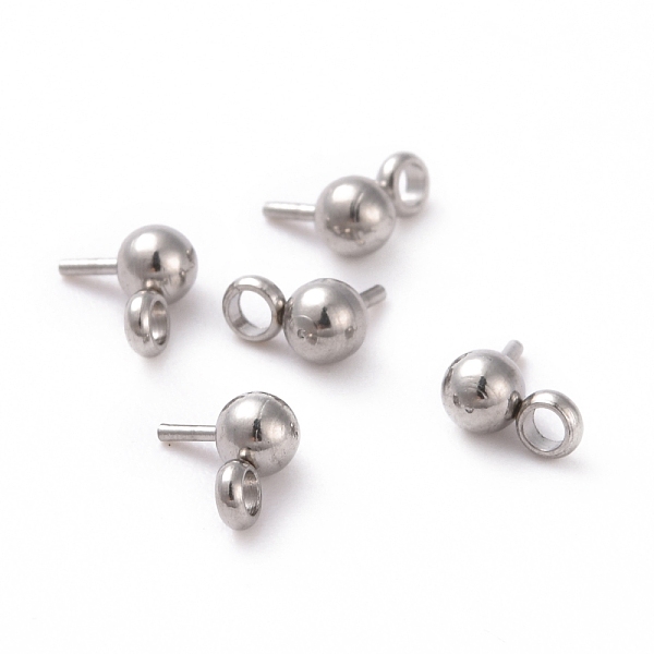 PandaHall 304 Stainless Steel Ball Stud Earring Post, with 201 Stainless Steel Horizontal Loops and 316 Surgical Stainless Steel Pins...
PandaHall 304 Stainless Steel Ball Stud Earring Post, with 201 Stainless Steel Horizontal Loops and 316 Surgical Stainless Steel Pins...