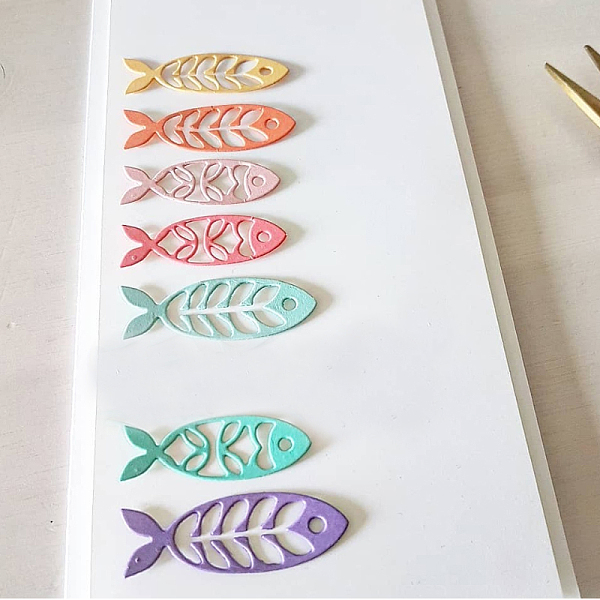 PandaHall Carbon Steel Cutting Dies Stencils, for DIY Scrapbooking/Photo Album, Decorative Embossing DIY Paper Card, Fish, Matte Platinum...
PandaHall Carbon Steel Cutting Dies Stencils, for DIY Scrapbooking/Photo Album, Decorative Embossing DIY Paper Card, Fish, Matte Platinum...