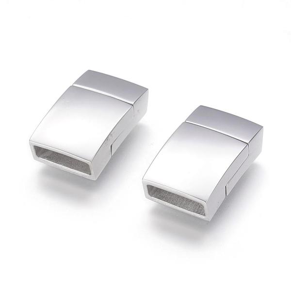 PandaHall 304 Stainless Steel Magnetic Clasps with Glue-in Ends, Rectangle, Stainless Steel Color, 19.5x12x6mm, Hole: 3x10mm 304 Stainless...
PandaHall 304 Stainless Steel Magnetic Clasps with Glue-in Ends, Rectangle, Stainless Steel Color, 19.5x12x6mm, Hole: 3x10mm 304 Stainless...