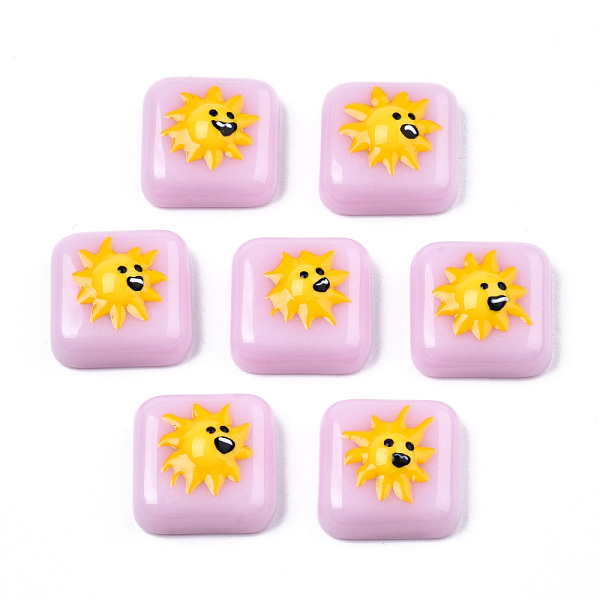 PandaHall Opaque Resin Enamel Cabochons, Square with Gold Sun, Plum, 15x15x6mm Resin Square Purple
PandaHall Opaque Resin Enamel Cabochons, Square with Gold Sun, Plum, 15x15x6mm Resin Square Purple