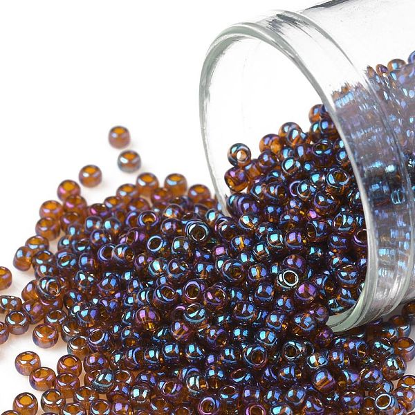 PandaHall TOHO Round Seed Beads, Japanese Seed Beads, (454) Gold Luster Root beer, 11/0, 2.2mm, Hole: 0.8mm, about 1110pcs/10g Glass Brown
PandaHall TOHO Round Seed Beads, Japanese Seed Beads, (454) Gold Luster Root beer, 11/0, 2.2mm, Hole: 0.8mm, about 1110pcs/10g Glass Brown