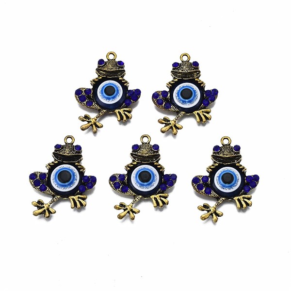PandaHall Alloy Pendants, with Resin and Rhinestone, Cadmium Free & Lead Free, Frog, Antique Bronze, 37.5x27.5x5mm, Hole: 2mm...
PandaHall Alloy Pendants, with Resin and Rhinestone, Cadmium Free & Lead Free, Frog, Antique Bronze, 37.5x27.5x5mm, Hole: 2mm...