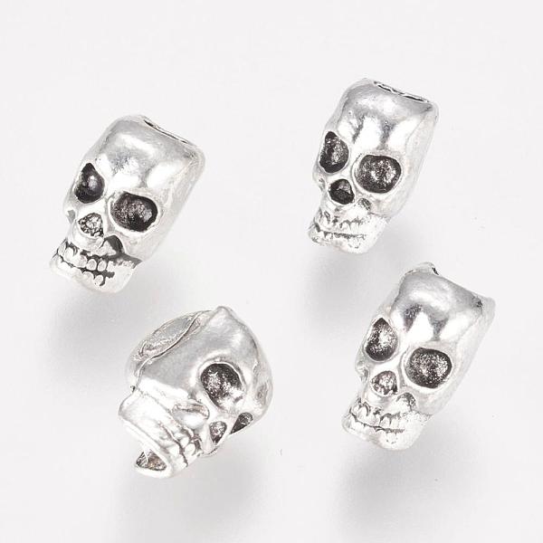 PandaHall Alloy European Beads, Large Hole Beads, Skull, Antique Silver, 12x9x7.5mm, Hole: 4mm Alloy Skull
PandaHall Alloy European Beads, Large Hole Beads, Skull, Antique Silver, 12x9x7.5mm, Hole: 4mm Alloy Skull