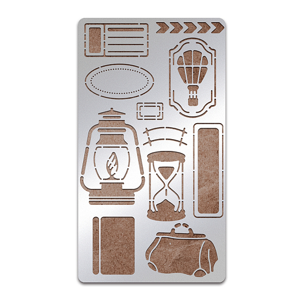 PandaHall BENECREAT Kerosene Lamp Pattern Stainless Steel Metal Stencils, 7x4inch Hourglass Hot Air Balloon Pattern Painting Template...
PandaHall BENECREAT Kerosene Lamp Pattern Stainless Steel Metal Stencils, 7x4inch Hourglass Hot Air Balloon Pattern Painting Template...