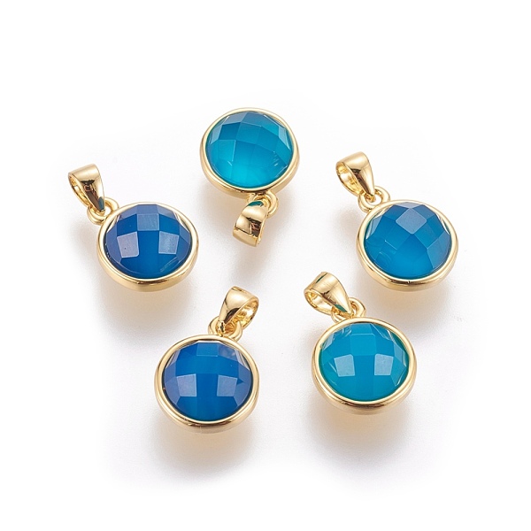 PandaHall Natural Agate Charms, with Golden Tone Brass Findings, Faceted, Dyed & Heated, Flat Round, 12.5x10x6mm, Hole: 3x4.5mm Natural...
PandaHall Natural Agate Charms, with Golden Tone Brass Findings, Faceted, Dyed & Heated, Flat Round, 12.5x10x6mm, Hole: 3x4.5mm Natural...