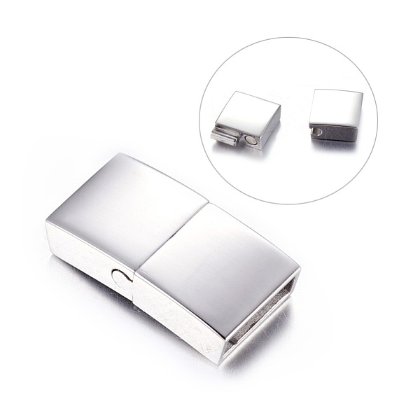 PandaHall 304 Stainless Steel Magnetic Clasps with Glue-in Ends, Rectangle,, Stainless Steel Color, 23x12x5mm, Hole: 3x10mm 304 Stainless...
PandaHall 304 Stainless Steel Magnetic Clasps with Glue-in Ends, Rectangle,, Stainless Steel Color, 23x12x5mm, Hole: 3x10mm 304 Stainless...