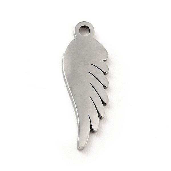 PandaHall 304 Stainless Steel Pendants, Wing, Stainless Steel Color, 13.5x4.5x0.8mm, Hole: 1mm 304 Stainless Steel Wing
PandaHall 304 Stainless Steel Pendants, Wing, Stainless Steel Color, 13.5x4.5x0.8mm, Hole: 1mm 304 Stainless Steel Wing
