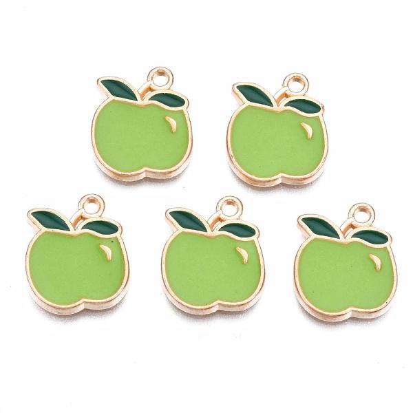 PandaHall Alloy Enamel Charms, Cadmium Free & Lead Free, Apple, Light Gold, Yellow Green, 15x13x1.5mm, Hole: 1.5mm Alloy+Enamel Fruit Green
PandaHall Alloy Enamel Charms, Cadmium Free & Lead Free, Apple, Light Gold, Yellow Green, 15x13x1.5mm, Hole: 1.5mm Alloy+Enamel Fruit Green