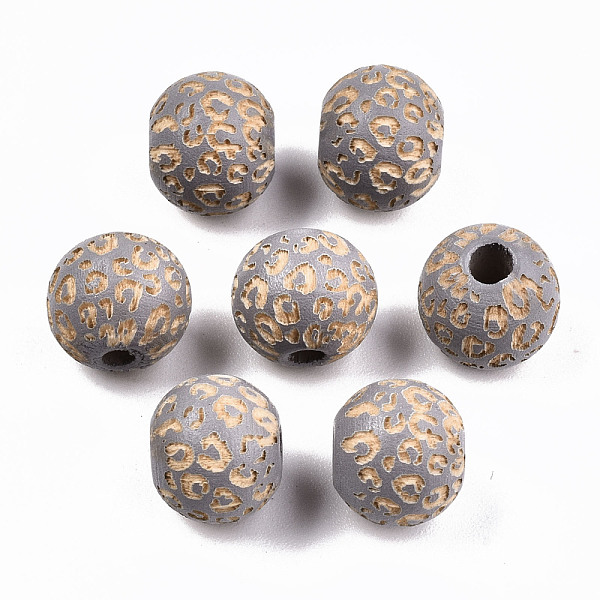 PandaHall Painted Natural Wood Beads, Laser Engraved Pattern, Round with Leopard Print, Light Grey, 10x8.5mm, Hole: 2.5mm Schima Wood Round
PandaHall Painted Natural Wood Beads, Laser Engraved Pattern, Round with Leopard Print, Light Grey, 10x8.5mm, Hole: 2.5mm Schima Wood Round