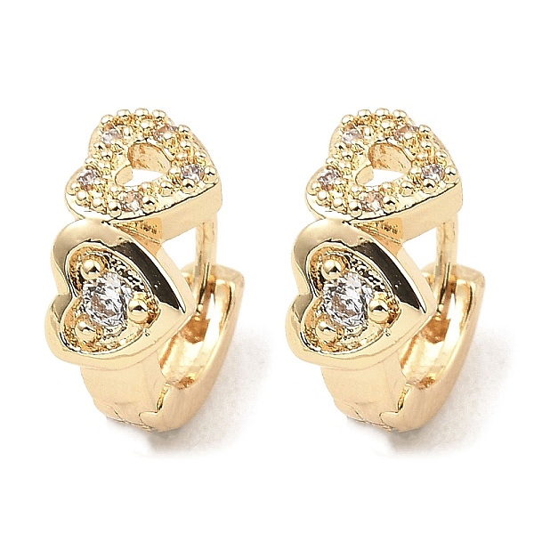 PandaHall Brass with Cubic Zirconia Hoop Earrings, Hollow Heart, Light Gold, 10x5.5x12mm Cubic Zirconia Heart Clear
PandaHall Brass with Cubic Zirconia Hoop Earrings, Hollow Heart, Light Gold, 10x5.5x12mm Cubic Zirconia Heart Clear