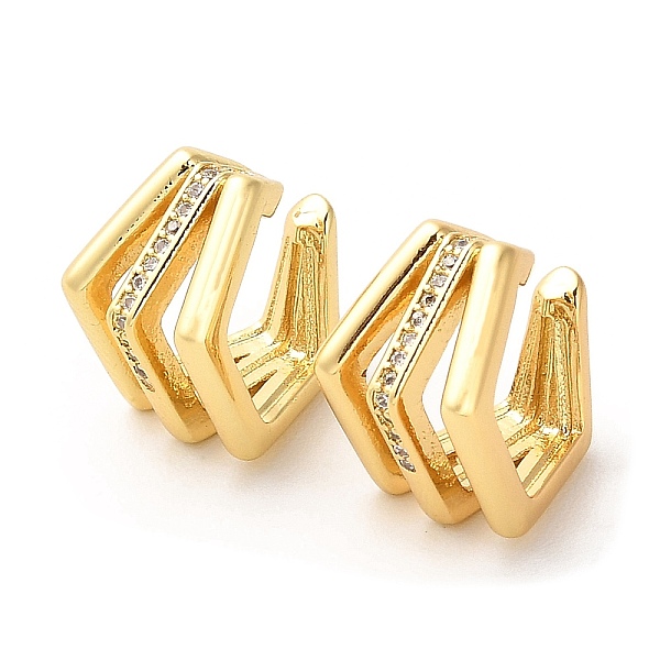 PandaHall Rack Plating Brass Pentagon Cuff Earrings with Cubic Zirconia for Women, Lead Free & Cadmium Free, Long-Lasting Plated, Real 18K..., Clear
PandaHall Rack Plating Brass Pentagon Cuff Earrings with Cubic Zirconia for Women, Lead Free & Cadmium Free, Long-Lasting Plated, Real 18K..., Clear