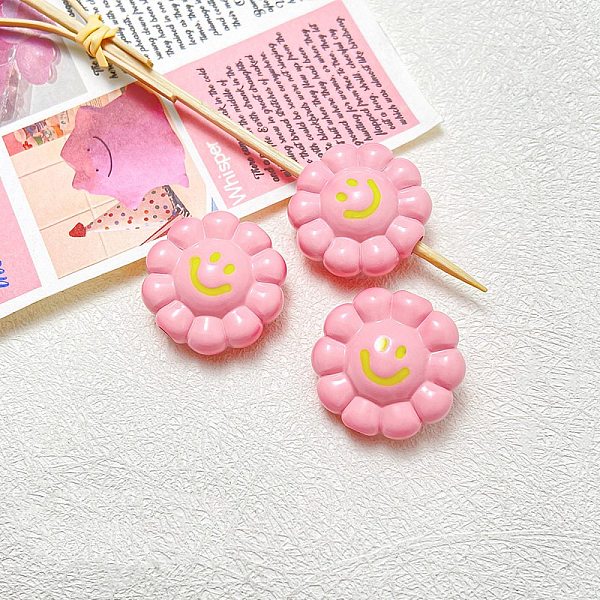 PandaHall Dopamine Style Opaque Acrylic Beads, Flower with Smiling, Pink, 23.5x24x11.5mm, Hole: 3.5mm Acrylic Flower Pink
PandaHall Dopamine Style Opaque Acrylic Beads, Flower with Smiling, Pink, 23.5x24x11.5mm, Hole: 3.5mm Acrylic Flower Pink