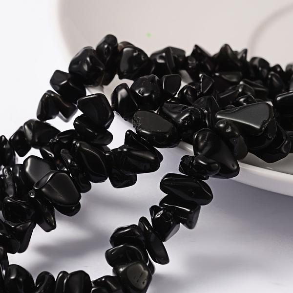PandaHall Natural Obsidian Beads Strands, Chip, Black, 5~8mm, Hole: 0.5mm, about 31~32 inch Obsidian Chip
PandaHall Natural Obsidian Beads Strands, Chip, Black, 5~8mm, Hole: 0.5mm, about 31~32 inch Obsidian Chip