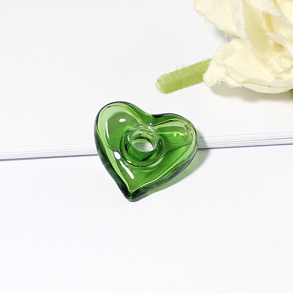 PandaHall Handmade Lampwork Perfume Bottle Pendant, Square&Heart, Green, 22x25mm Lampwork Heart Green
PandaHall Handmade Lampwork Perfume Bottle Pendant, Square&Heart, Green, 22x25mm Lampwork Heart Green