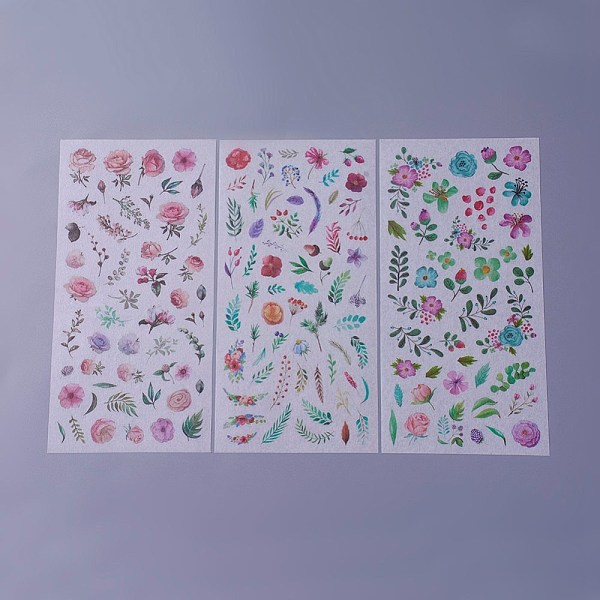 PandaHall Scrapbook Stickers, Self Adhesive Picture Stickers, Mixed Flower & Leaf, Colorful, 200x100mm Paper Flower
PandaHall Scrapbook Stickers, Self Adhesive Picture Stickers, Mixed Flower & Leaf, Colorful, 200x100mm Paper Flower