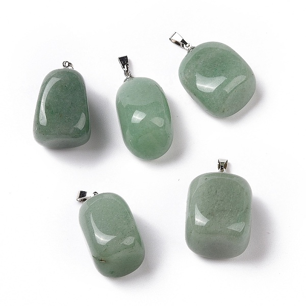 PandaHall Natural Green Aventurine Pendants, with Platinum Tone Brass Findings, Nuggets, 23~30x13~22x12~20mm, Hole: 5x3mm Green Aventurine...
PandaHall Natural Green Aventurine Pendants, with Platinum Tone Brass Findings, Nuggets, 23~30x13~22x12~20mm, Hole: 5x3mm Green Aventurine...