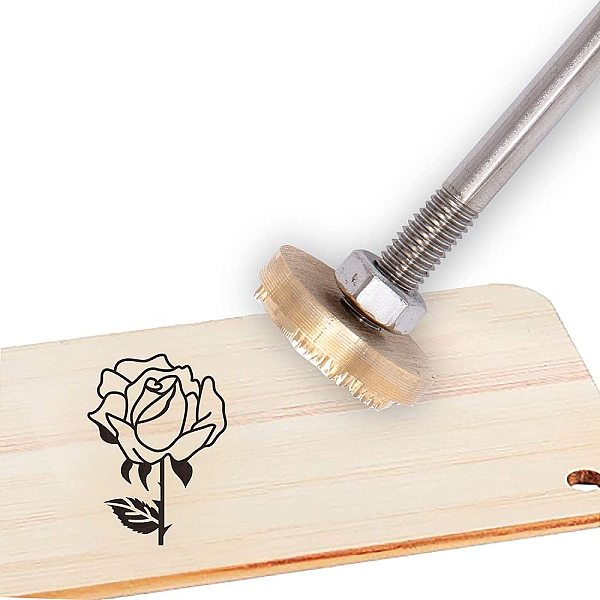 PandaHall Stamping Embossing Soldering Brass with Stamp, for Cake/Wood, Golden, Flower Pattern, 30mm Brass Flower
PandaHall Stamping Embossing Soldering Brass with Stamp, for Cake/Wood, Golden, Flower Pattern, 30mm Brass Flower