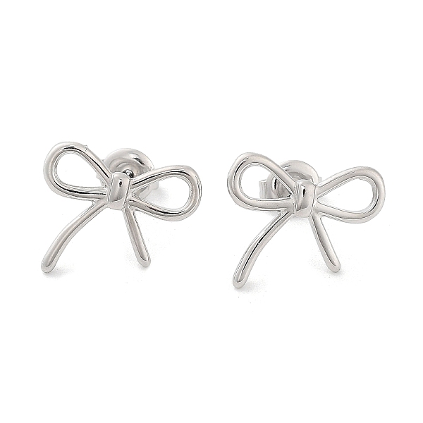 PandaHall 304 Stainless Steel Stud Earrings, Hollow Bowknot, Stainless Steel Color, 14x17mm 304 Stainless Steel Bowknot
PandaHall 304 Stainless Steel Stud Earrings, Hollow Bowknot, Stainless Steel Color, 14x17mm 304 Stainless Steel Bowknot