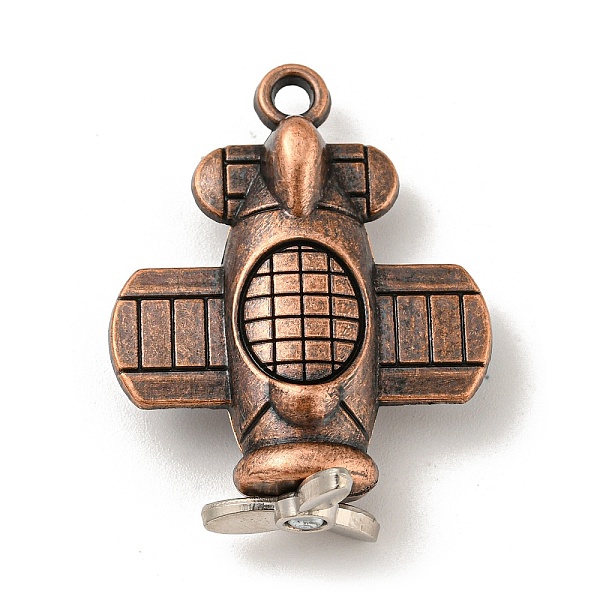 PandaHall Tibetan Style Alloy Pendants, Airplane, Red Copper, 38x29.5x12mm, Hole: 3mm Alloy Airplane
PandaHall Tibetan Style Alloy Pendants, Airplane, Red Copper, 38x29.5x12mm, Hole: 3mm Alloy Airplane