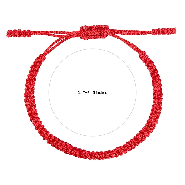 PandaHall Nylon Threads Braided Bracelet, Adjustable Lucky Cord Bracelet for Women, Red, Inner Diameter: 2-1/8~3-1/8 inch(5.5~8cm) Nylon...
PandaHall Nylon Threads Braided Bracelet, Adjustable Lucky Cord Bracelet for Women, Red, Inner Diameter: 2-1/8~3-1/8 inch(5.5~8cm) Nylon...
