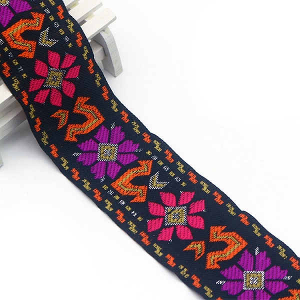 PandaHall Flat Ethnic Style Embroidery Polyester Ribbons, Jacquard Ribbon, Garment Accessories, Cerise, 2 inch(50mm), about 7.66 Yards..., Red
PandaHall Flat Ethnic Style Embroidery Polyester Ribbons, Jacquard Ribbon, Garment Accessories, Cerise, 2 inch(50mm), about 7.66 Yards..., Red