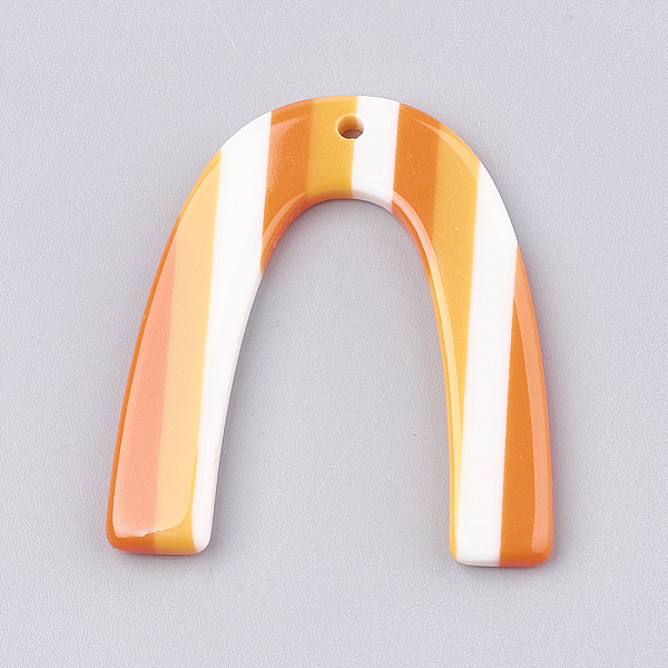 PandaHall Resin Pendants, U Shape with Stripe Pattern, Orange, 38x32~35x3~4mm, Hole: 1.5mm Resin Others Orange
PandaHall Resin Pendants, U Shape with Stripe Pattern, Orange, 38x32~35x3~4mm, Hole: 1.5mm Resin Others Orange
