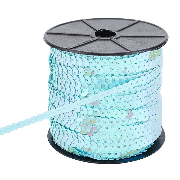 PandaHall Lt.Blue With AB Color Paillette/Sequins Roll, 6mm in diameter, 100 yards/roll Plastic Flat Round Blue
PandaHall Lt.Blue With AB Color Paillette/Sequins Roll, 6mm in diameter, 100 yards/roll Plastic Flat Round Blue