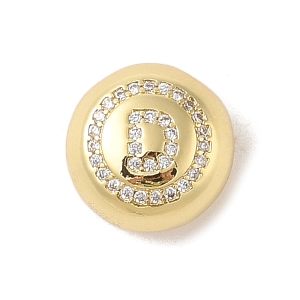 PandaHall Rack Plating Brass & Cubic Zirconia Pendants, Cadmium Free & Lead Free, Long-Lasting Plated, Flat Round with Letter, Letter D..., Clear
PandaHall Rack Plating Brass & Cubic Zirconia Pendants, Cadmium Free & Lead Free, Long-Lasting Plated, Flat Round with Letter, Letter D..., Clear