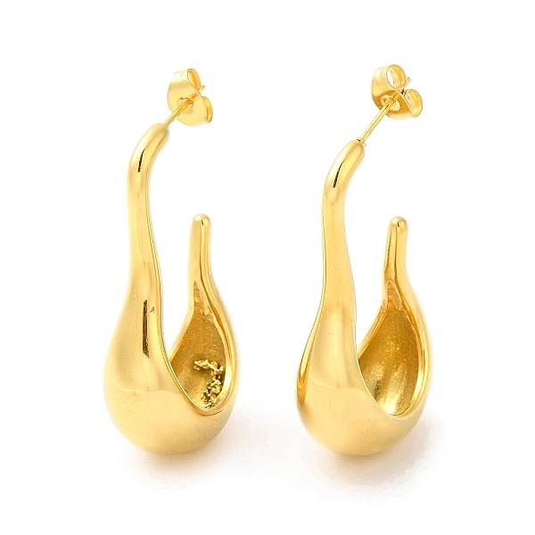 PandaHall Golden 304 Stainless Steel Stud Earrings, Half Hoop Earrings, Teardrop, 20x11.5mm 304 Stainless Steel Teardrop
PandaHall Golden 304 Stainless Steel Stud Earrings, Half Hoop Earrings, Teardrop, 20x11.5mm 304 Stainless Steel Teardrop