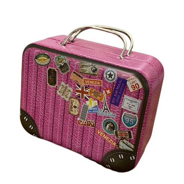 PandaHall Mini Iron Suitcases, Miniature Vintage Luggage, Dollhouse Decorations, Rectangle, Fuchsia, 75x55x35mm Iron Rectangle Pink
PandaHall Mini Iron Suitcases, Miniature Vintage Luggage, Dollhouse Decorations, Rectangle, Fuchsia, 75x55x35mm Iron Rectangle Pink