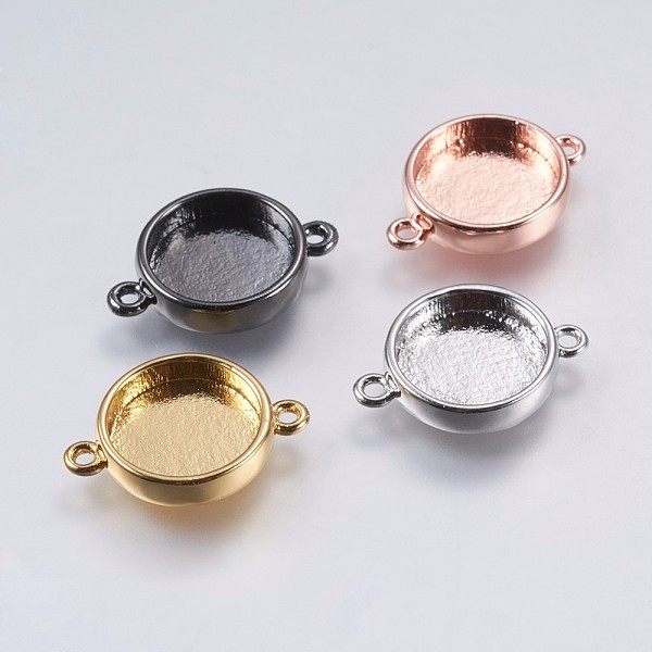 PandaHall Brass Cabochon Connector Settings, Plain Edge Bezel Cups, Flat Round, Mixed Color, Tray: 10mm, 16.5x11.6x3mm, Hole: 1.5mm Brass..., Multicolor
PandaHall Brass Cabochon Connector Settings, Plain Edge Bezel Cups, Flat Round, Mixed Color, Tray: 10mm, 16.5x11.6x3mm, Hole: 1.5mm Brass..., Multicolor